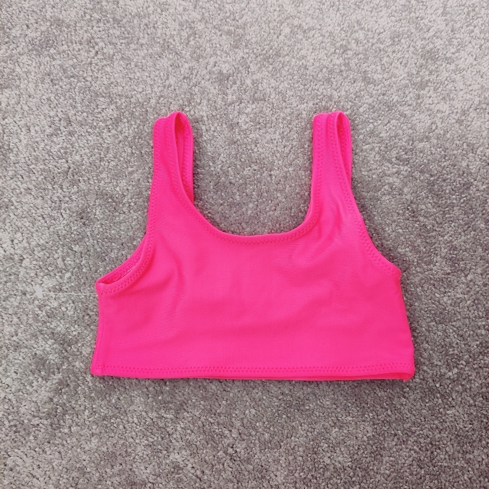 H&M Baby Girl's Bikini Top in Hot Pink Size 2T NEW Barbiecore Beach Vacation